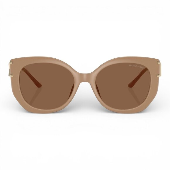 Michael Kors Alicante Sunglasses MK2236U Camel Frame w/ Brown Solid Lens & Case main image 9